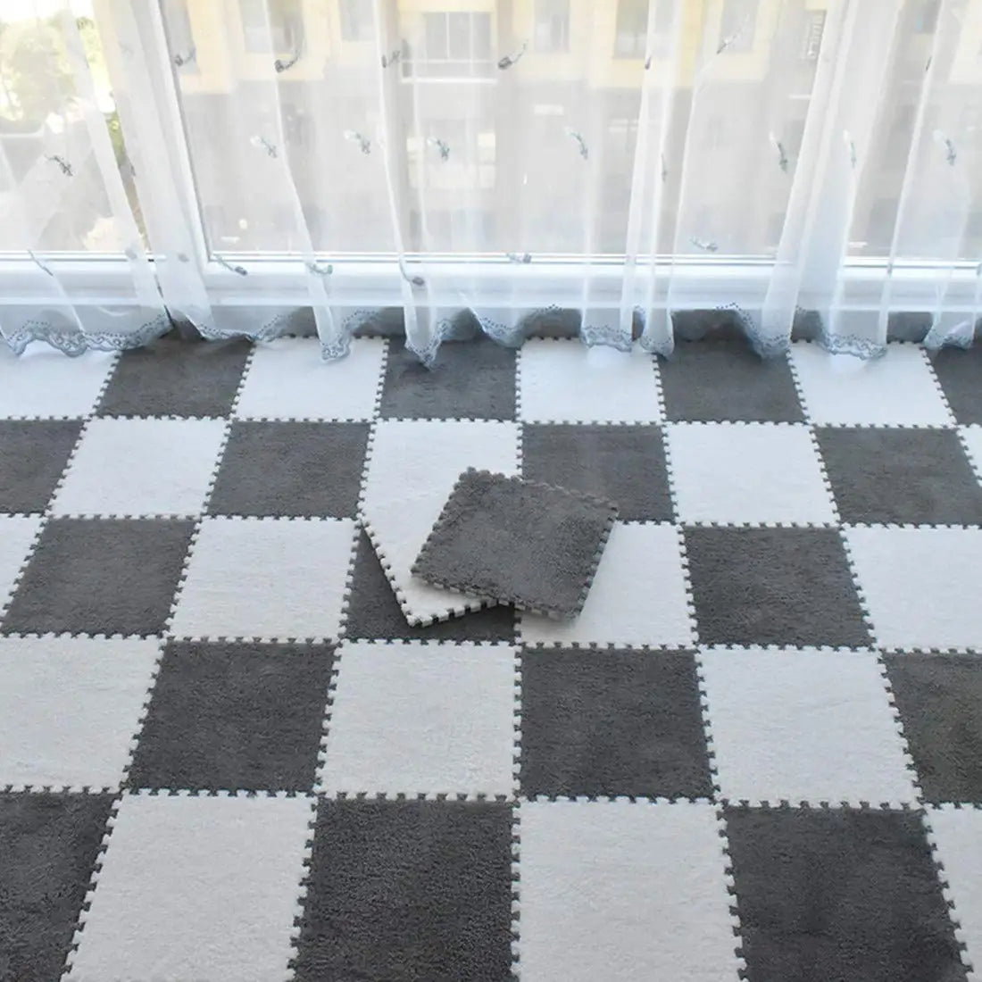 Soft Plush Crawling Interlocking Foam Playmat