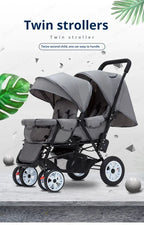 Twin strollers foldable carriage