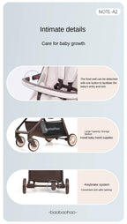 Ultra-lightweight Baby Stroller Simple Folding Shock-absorbing Wheels