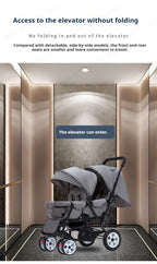 Twin strollers foldable carriage