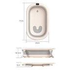 Digital Temperature-Sensing Folding Baby Bathtub