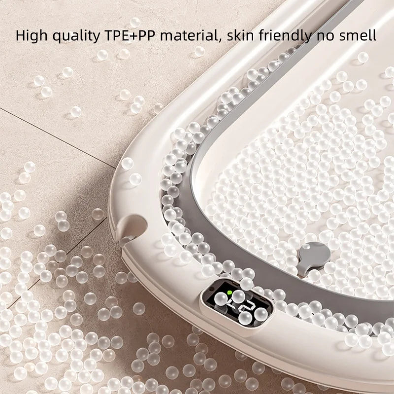 Digital Temperature-Sensing Folding Baby Bathtub