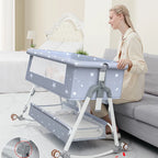 Multifunctional Baby Crib: Foldable and Adjustable