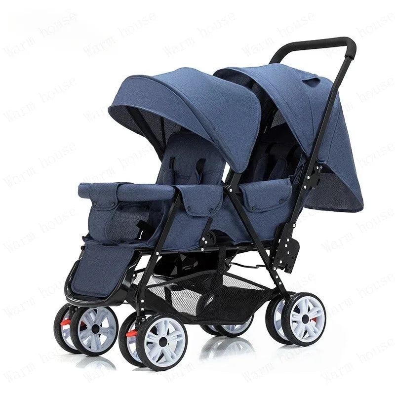 Twin strollers foldable carriage