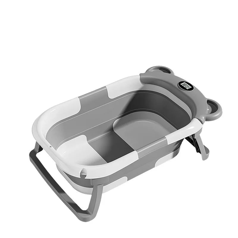 Folding Baby Bathtub with Temperature Sensor
