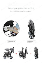 Twin strollers foldable carriage