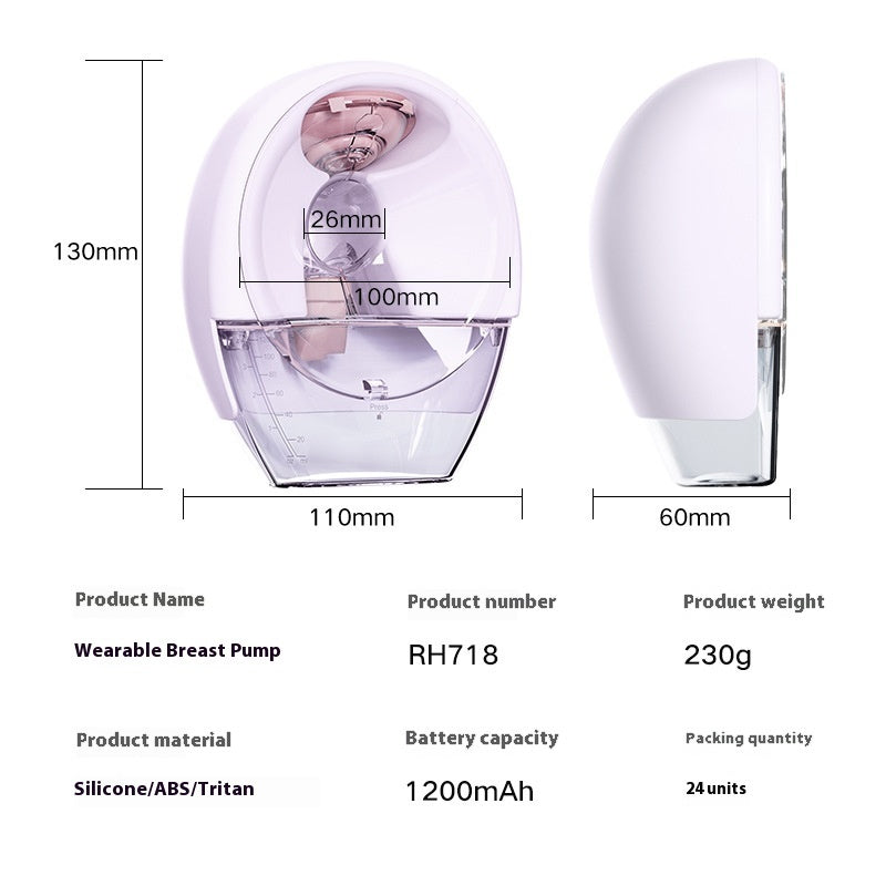Invisible Wireless Breast Pump