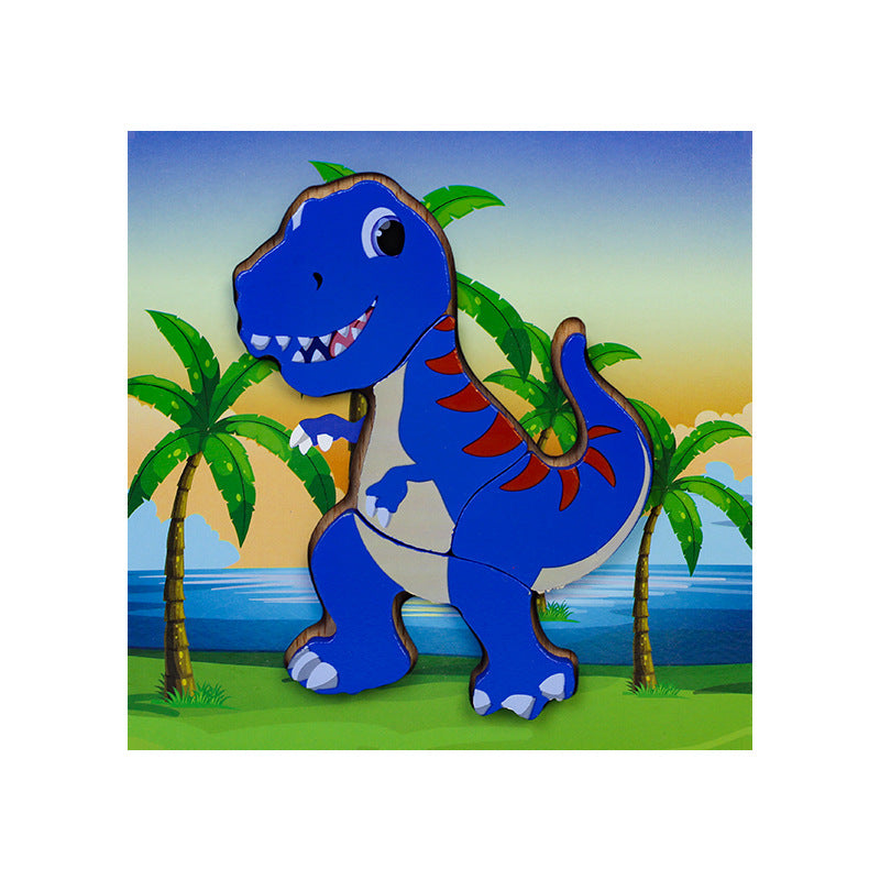 Animal Cognition Dinosaur Puzzle Wooden Toy